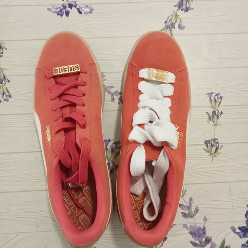 Puma Suede women's shoes new, salmon color, size 40.5