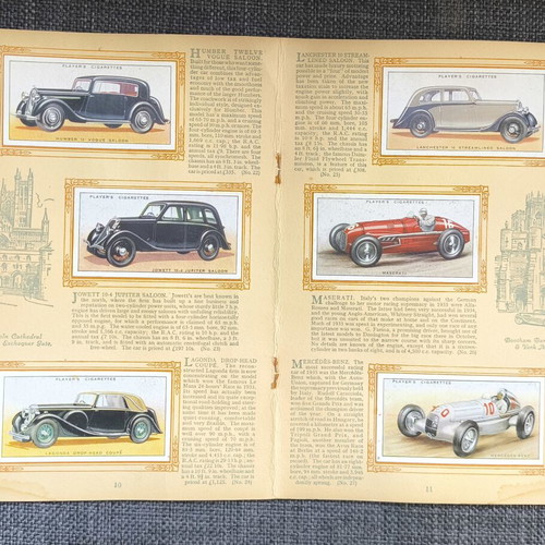 An Album of Motor Cars 1936 used, complete John Player cigarette card album