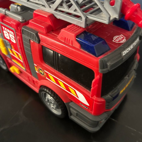 Dickies fire truck large used with lights and sound 35 cm