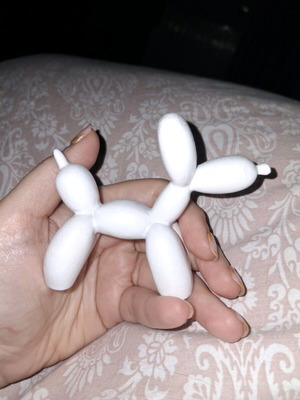 Small balloon dog decoration like new for table