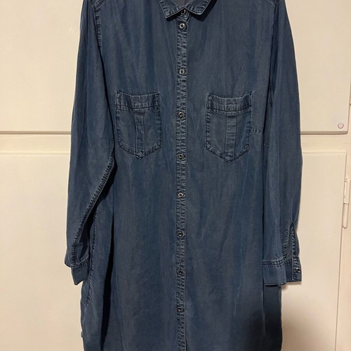 H&M shirt thin long unisex used, blue, size XXL