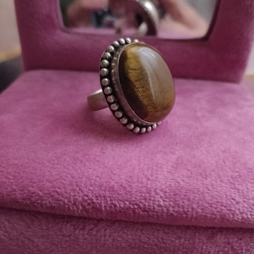 Vintage Italian 925 Silver Rings with Stone, Set or Single, Used