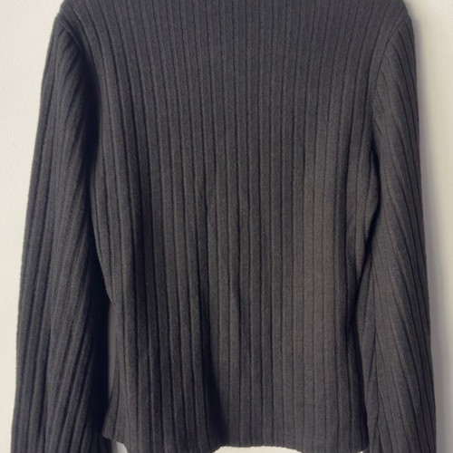 Shein black blouse with turtleneck and cut-out, like new, size M