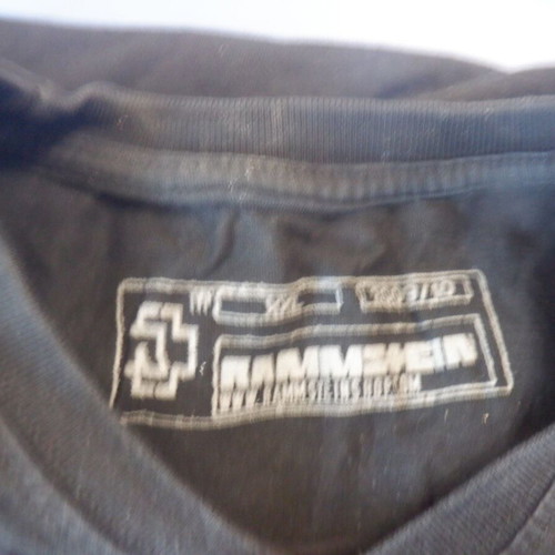 Rammstein "Golden logo" authentic T-shirt size XXL used