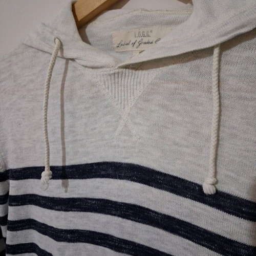 Spring sweatshirt H&M like new, men's, white and blue, size S