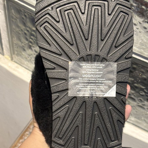 Ugg slippers new black with fur size 39 EU