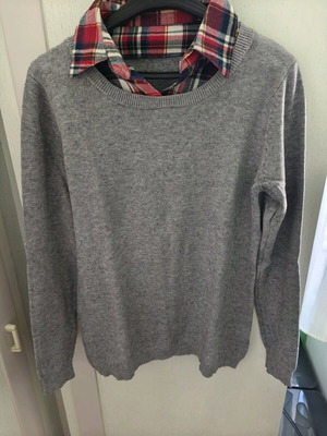 Women's blouse used, gray, size L-XL