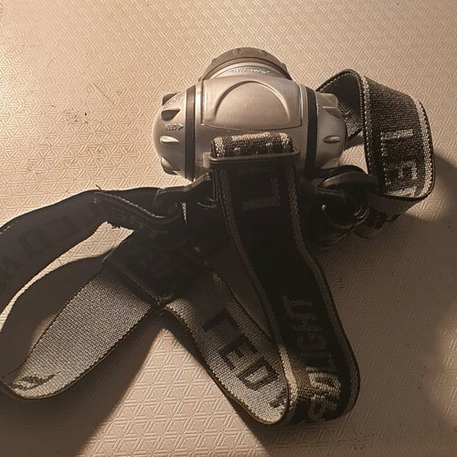 Headlamp 3+1 LED with 2 color filter lenses, new