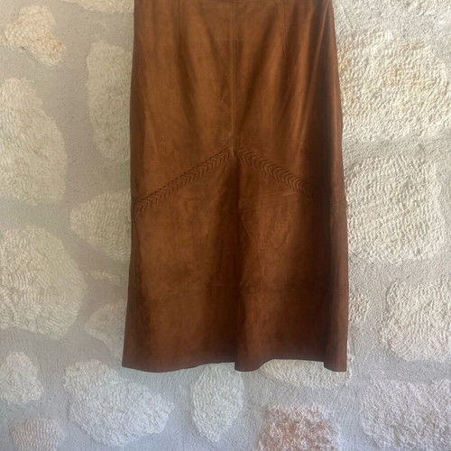 Leather skirt brown Gerry Weber new, size L