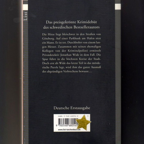 Allem, was gestorben war by Ake Edwardson, like new, German language