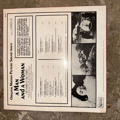 Francis Lai A Man And A Woman vinyl used