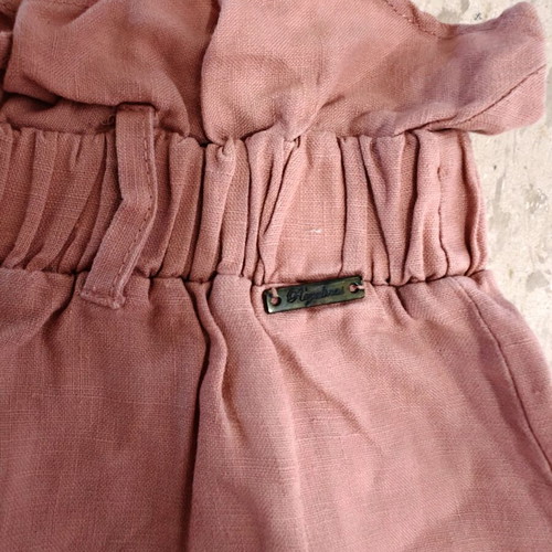 High-waisted shorts Regalinas pink like new with gathered waist