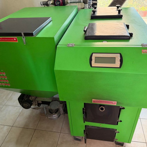 Pellet Boiler like new with external temperature control and hot water mechanism