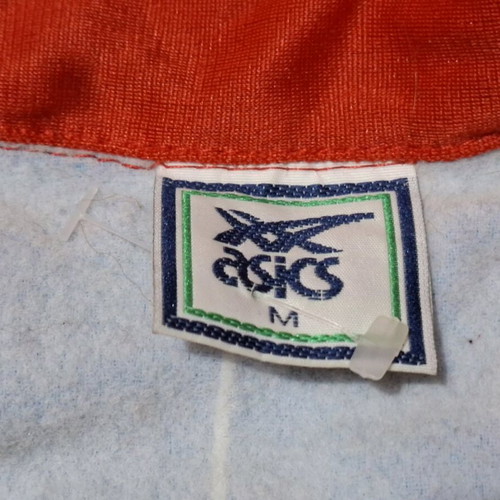 Vintage Asics sports sweatshirt used, 80s decade, with zipper