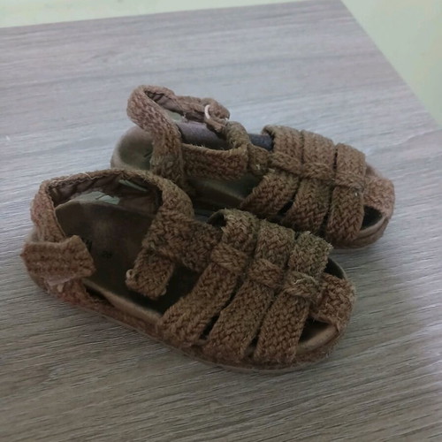 Zara sandals used, brown, size 26
