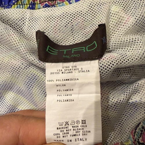Etro men's swim shorts XL multicolor like new