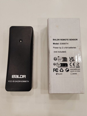 BALDR wireless outdoor sensor for weather station new, temperature and humidity