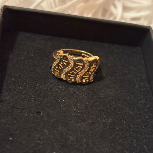 Handmade ring new, gold color surgical steel