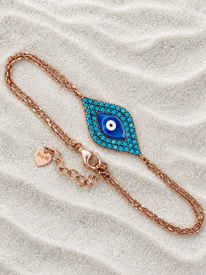 Handmade Gianniotiko bracelet in gold-plated 925 silver with enamel and zircon, new