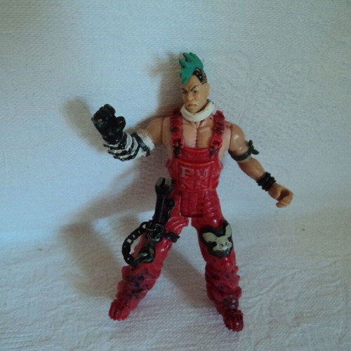 Action figures used, pirate, punk and Nestle Batman set of 3
