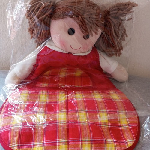 Fabric Hanging Doll Organizer for Children's Room, New