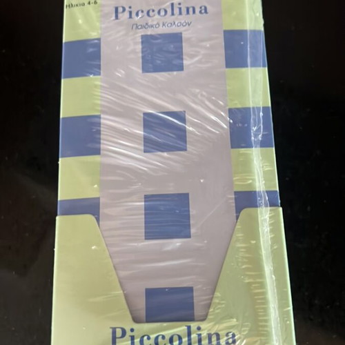 Piccolina white children's tights pack of 6, size 4-6 years, 40 den