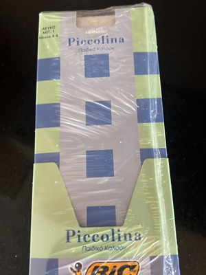 Piccolina white children's tights pack of 6, size 4-6 years, 40 den