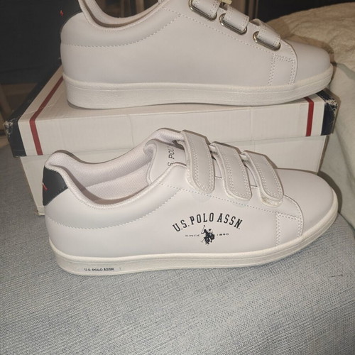 U.S. Polo Assn. Unisex White Athletic Shoes New