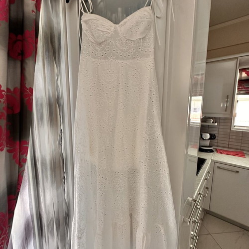 White long dress, new, size S-M
