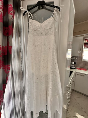 White long dress, new, size S-M