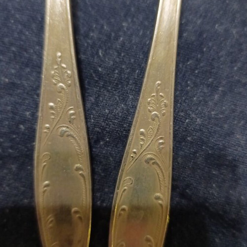 Vintage Russian Cutlery Set with Spoons, Forks and Gift Knives