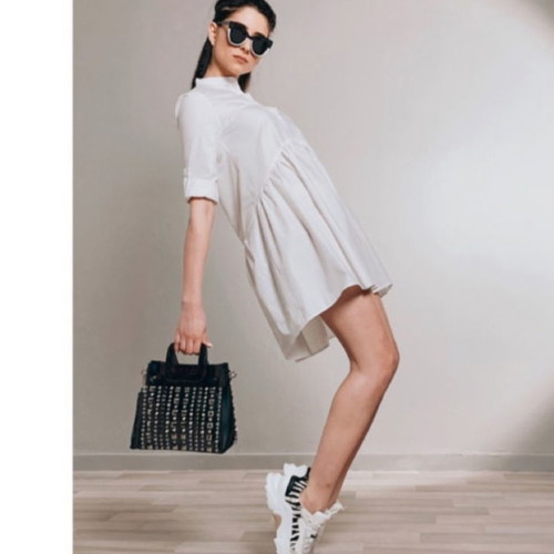 white shirt dress small