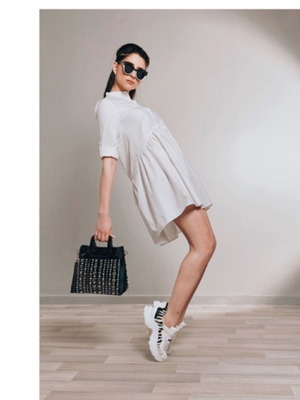 white shirt dress small