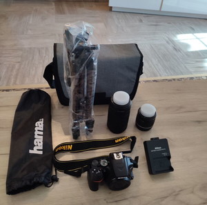 NIKON D3500 Φωτογραφική Μηχανή Black(AF-P DX 18-55/3.5-5.6G VR)