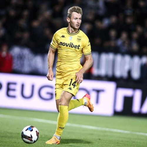 Match Worn Jacub Brabec Aris Thessaloniki football jersey