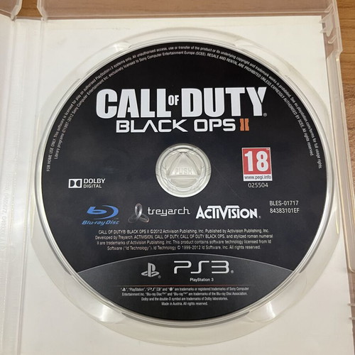 Call of Duty Black Ops 2 PS3 game
