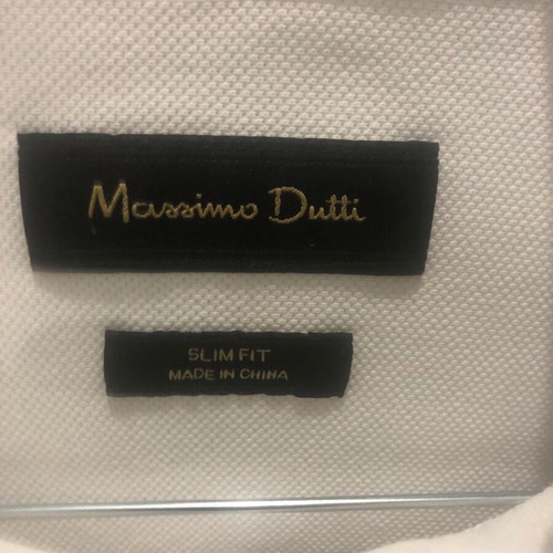 Massimo Dutti button shirt like new, slim fit, white, size XL
