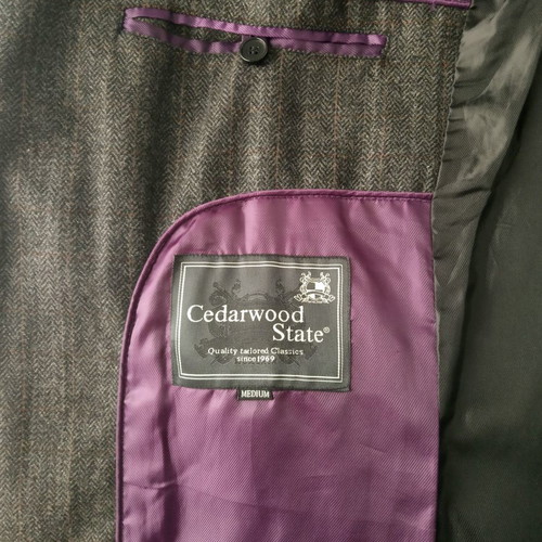Cedarwood State men's grey coat like new