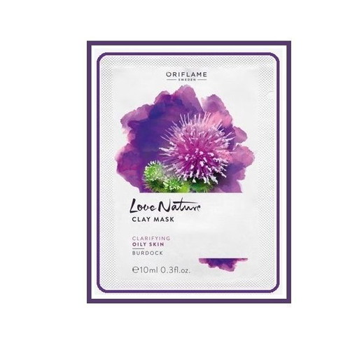 Love Nature Face Mask 10ml with Burdock Extract for Oily Skin