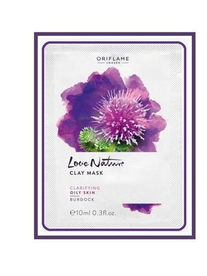 Μάσκα προσώπου Love Nature 10ml με εκχυλίσματα κολλιτσίδας για λιπαρές επιδερμίδες