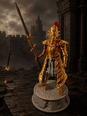 Ornstein the Dragonslayer Dark Souls 3D Printed Figure 30cm