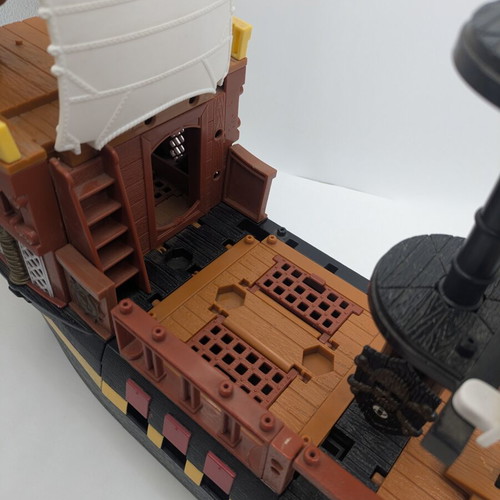 Fisher Price Imaginext Pirate Raider Ship used, some missing parts