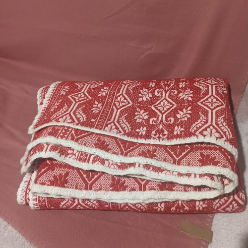Vintage traditional woven blanket "Karameloti" like new, 1.70x2.00m