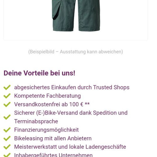 Vaude Men`s Qimsa Shorts dusty forest XXL like new