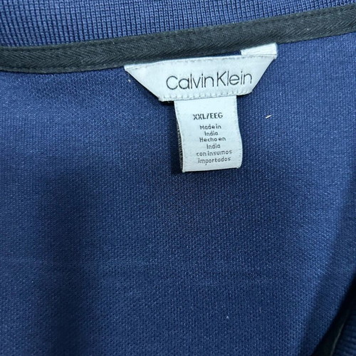 Calvin Klein polo shirt XXL like new, 100% cotton, blue and black