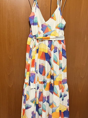 Karavan summer dress with umbrella print, size S/M