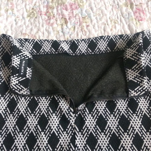Taifun checked skirt like new, black and white, size S