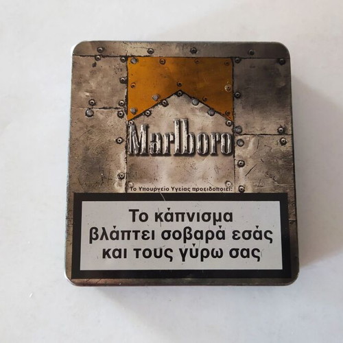 Marlboro metal cigarette pack used