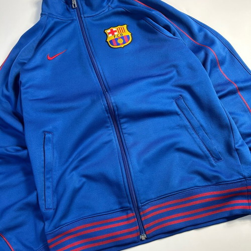 Nike Vintage Y2k FC Barcelona Blue Track Jacket Full Zip like new, size S