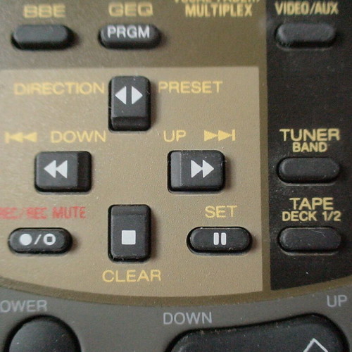 Aiwa RC-TN380B remote control for vintage Hi-Fi systems